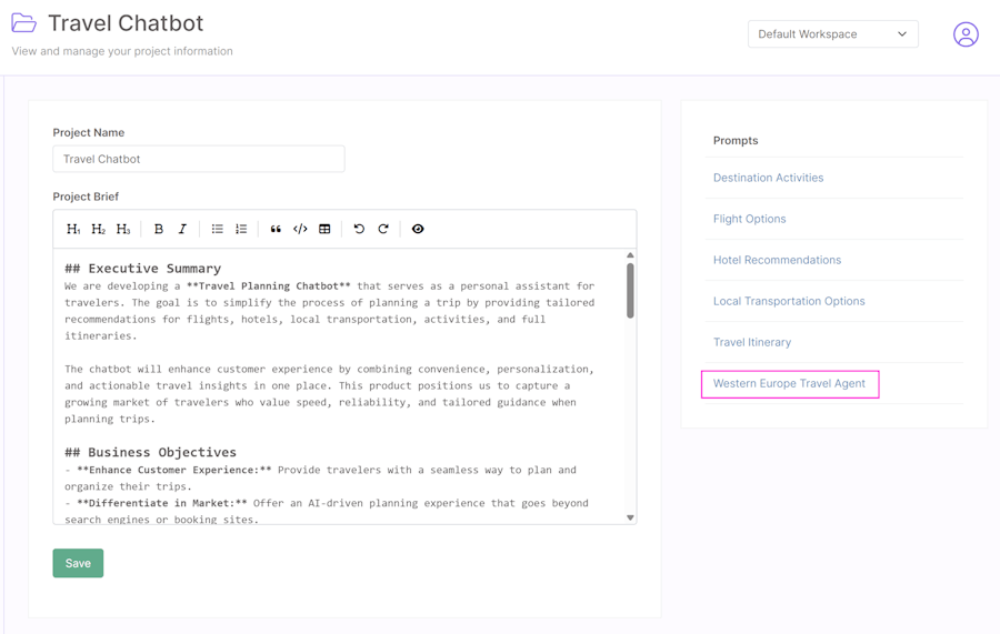 Zatomic AI | User Guide | Projects