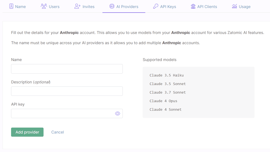 Form for Anthropic