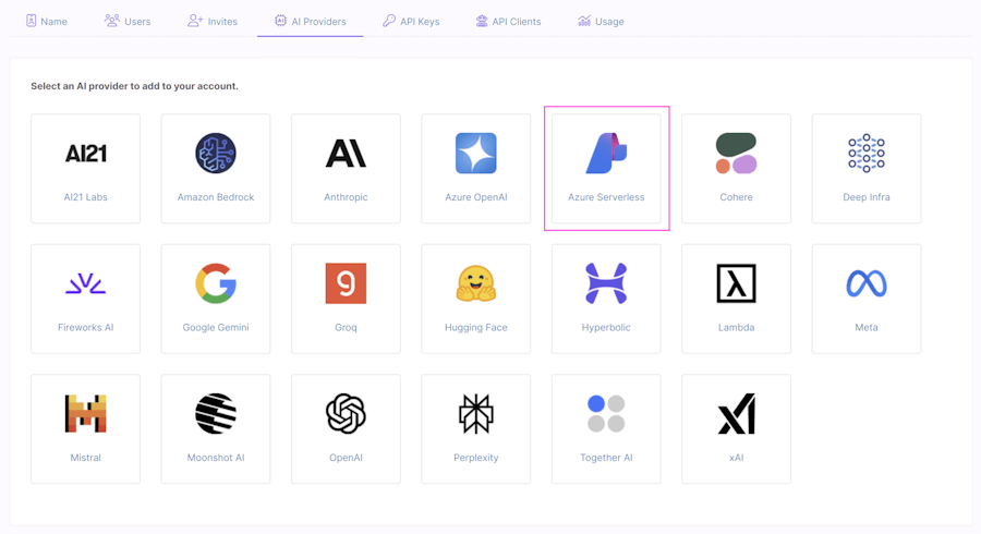 Select Azure Serverless