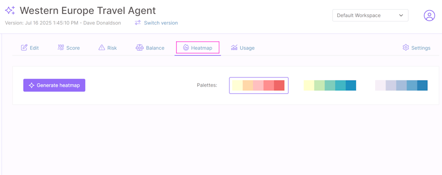 New prompt heatmap